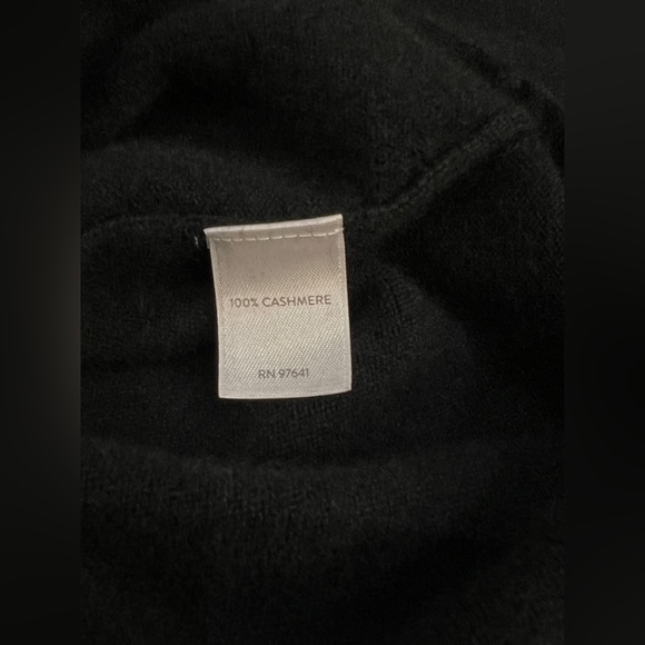 JJill 100% Cashmere Draped-Neck Sweater. Soft! Plush! Black. LP & XLP. EUC. - Picture 5 of 10